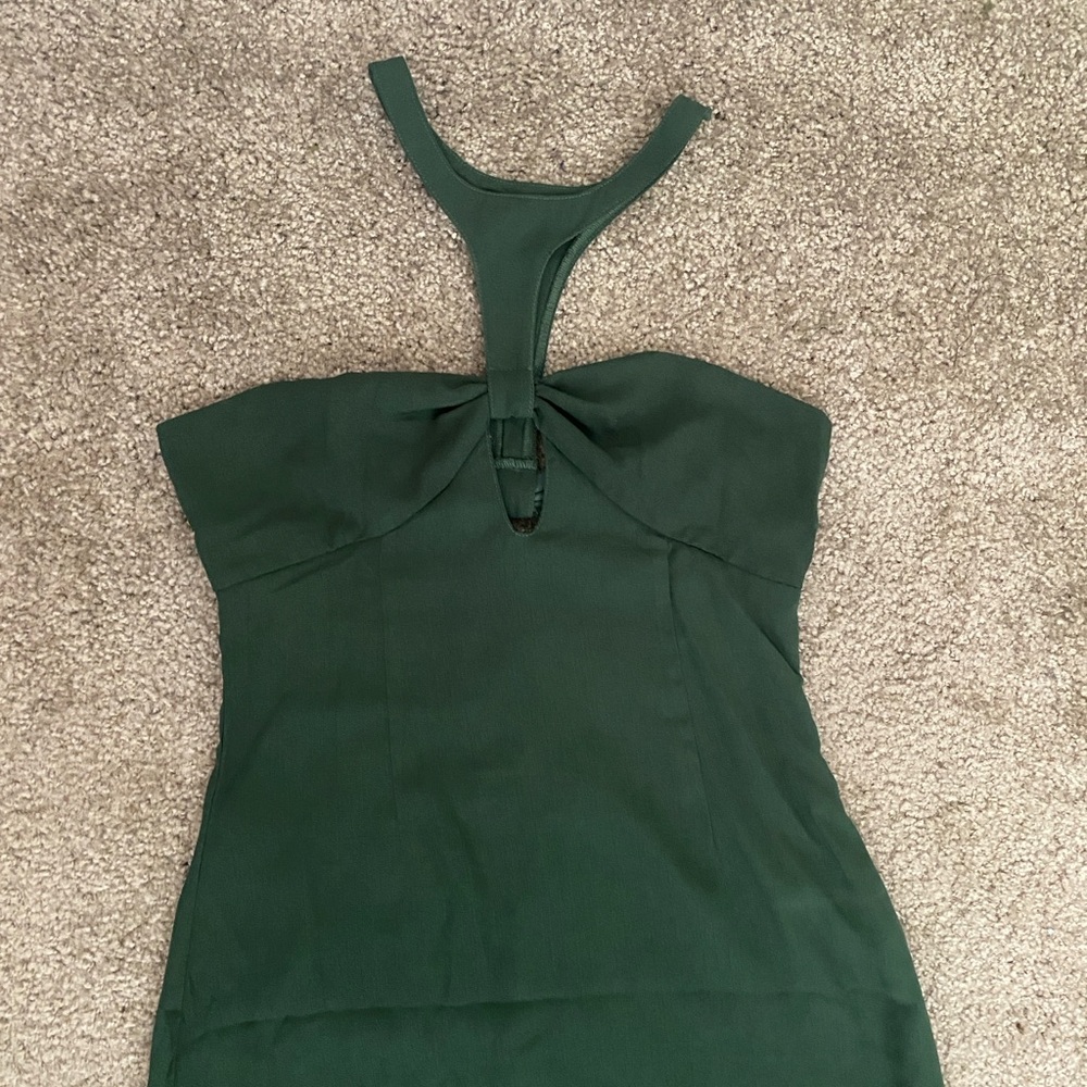 Shein Green Halter Dress